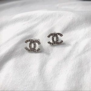 NWT Logo Silver Earrings